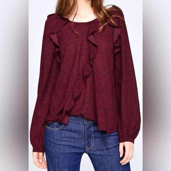 NWT BA&SH Rita Open Back Top - Bordeaux 🔥SOLD OUT🔥 - Picture 4 of 11